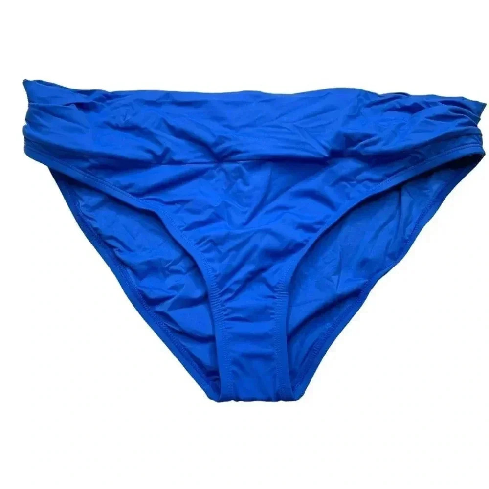 La Blanca Island Goddess Banded Hipster Swimsuit Bottom Size 16 - Picture 3 of 6